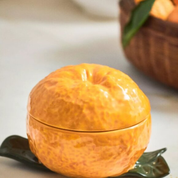 Anthropologie Valencia Stoneware Canister NIB - Picture 3 of 3